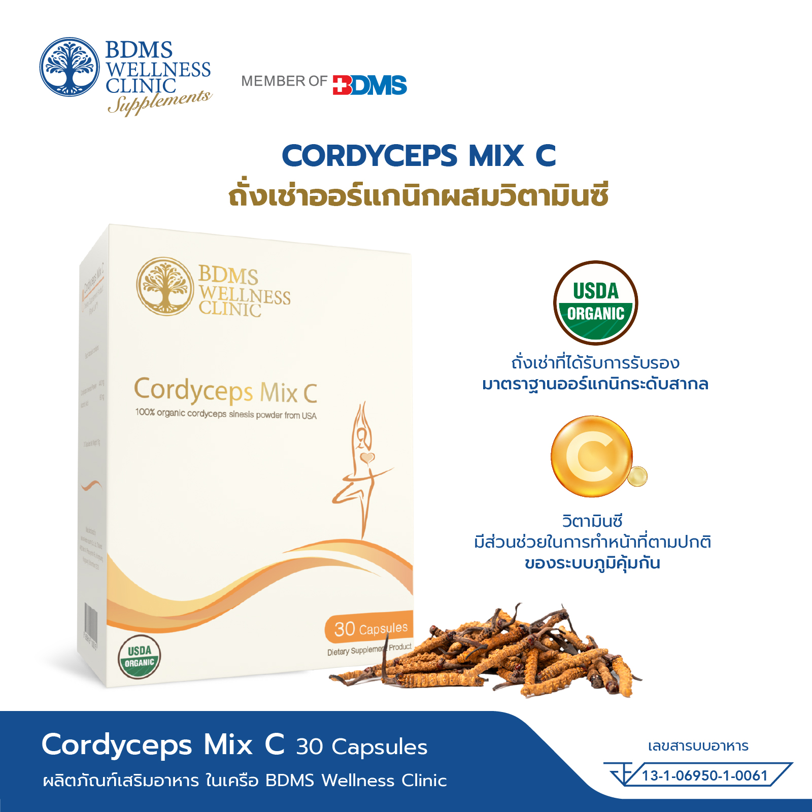 Cordyceps Mix C (คอร์ไดเซป มิกซ์ ซี)